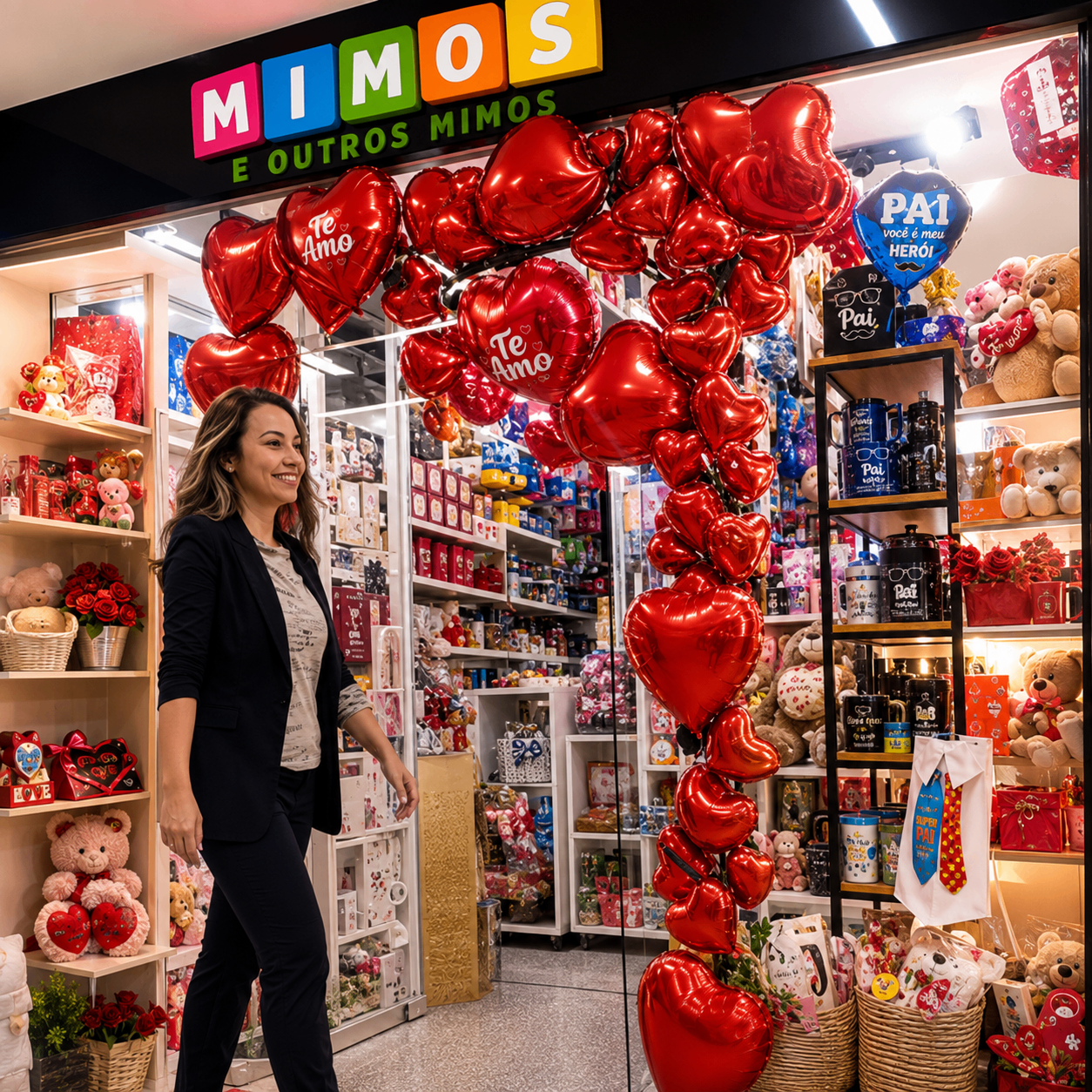 Fachada da loja Mimos e Outros Mimos
